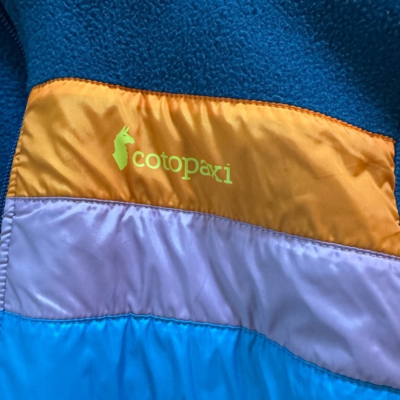 Cotopaxi Fleece teal zip up jacket, Women’s Large - Picture 4 of 4